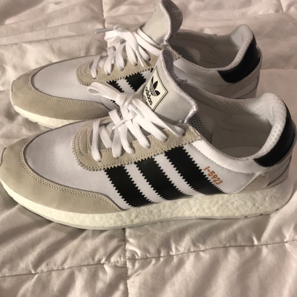 Adidas Sneakers Running Shoes Black White New